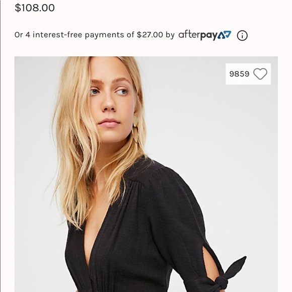 Black Free People Mini Dress - Picture 2 of 5